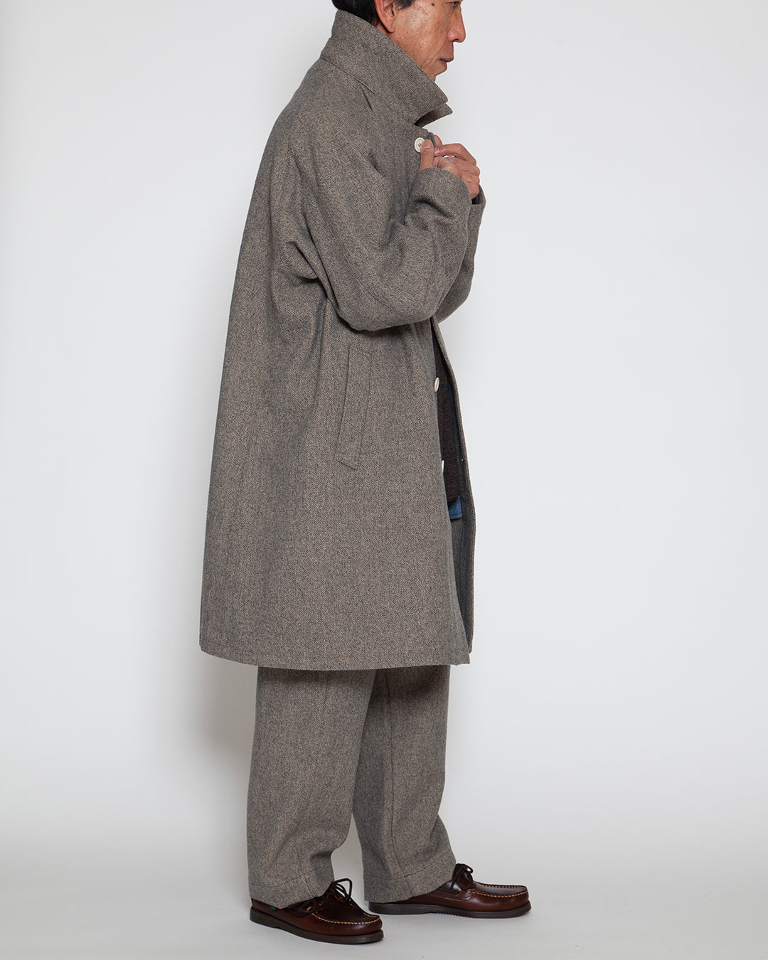 CJ027L - CORONA・UP DUSTER COAT / Melange Sand