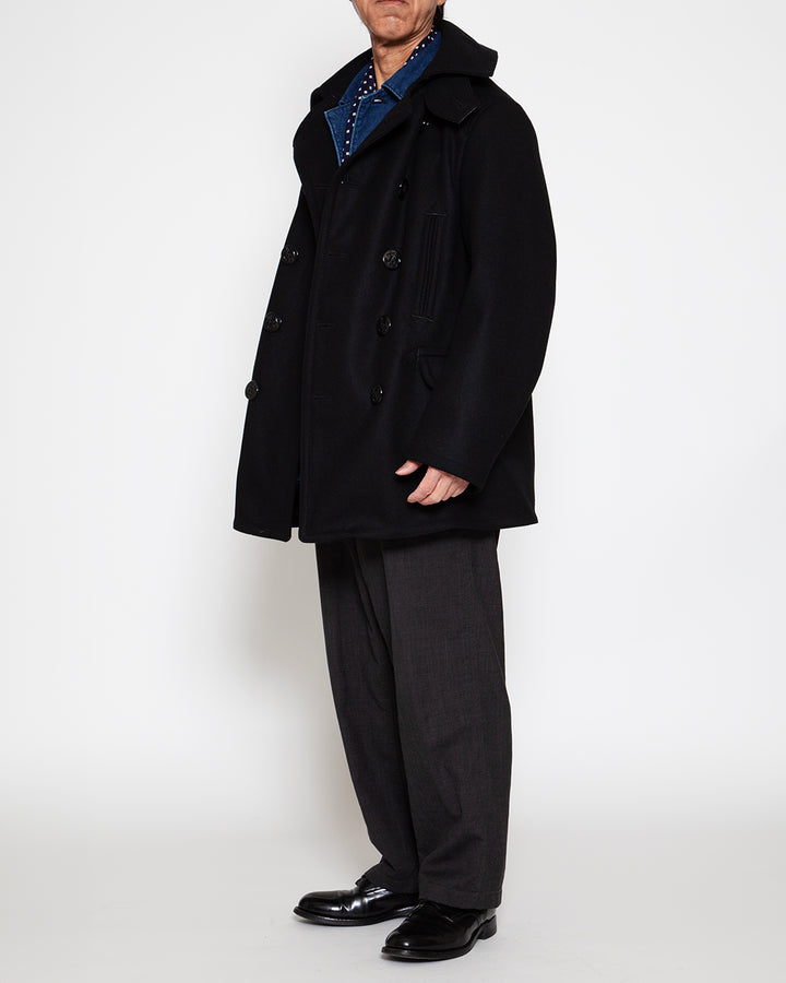CJ067- SEAMEN'S COAT / Black