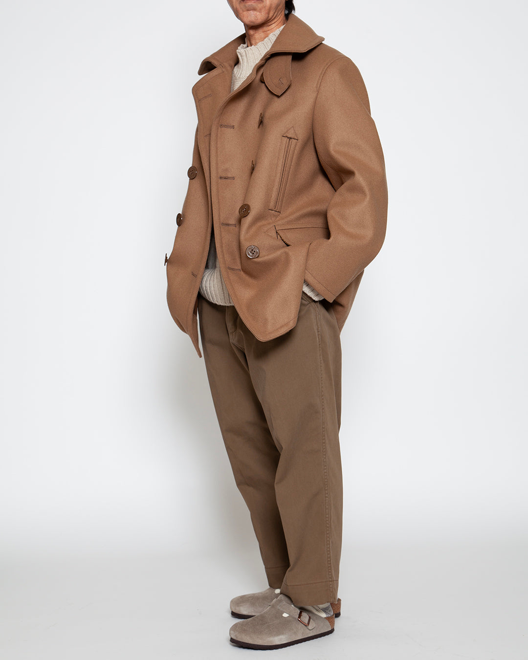 CJ067- SEAMEN'S COAT / Camel