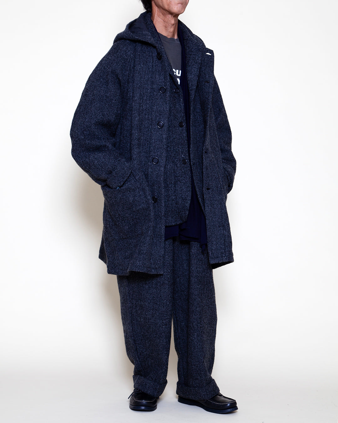 CJ127 - CORONA・UP DUSTER PARKA COAT / Charcoal