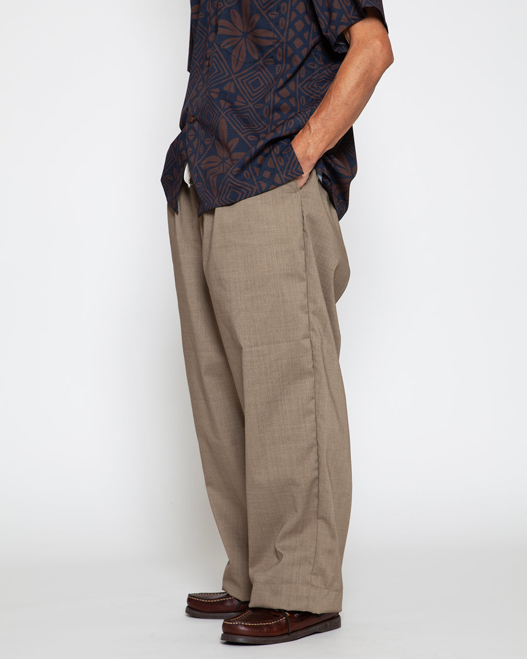 CP027E - DESERT EASY SLACKS / Beige Khaki