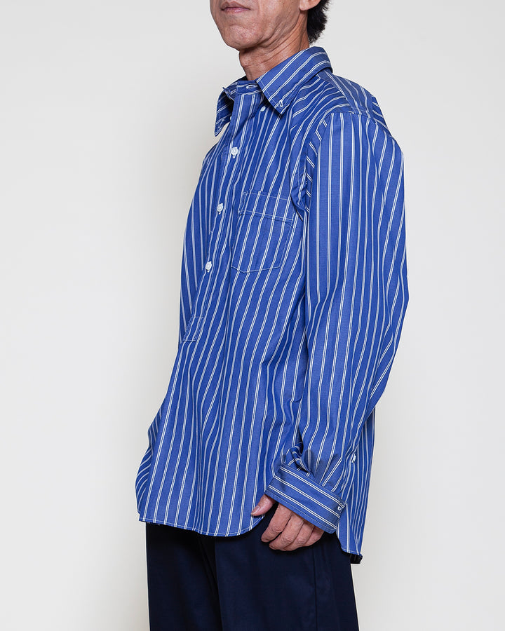 CS005 - W.C.W SHIRT PULLOVER / Blue × White