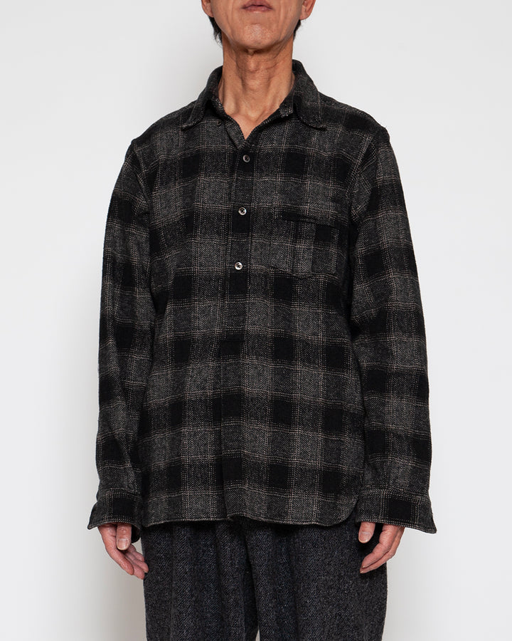 CS005 - W.C.W SHIRT PULLOVER / Black × White