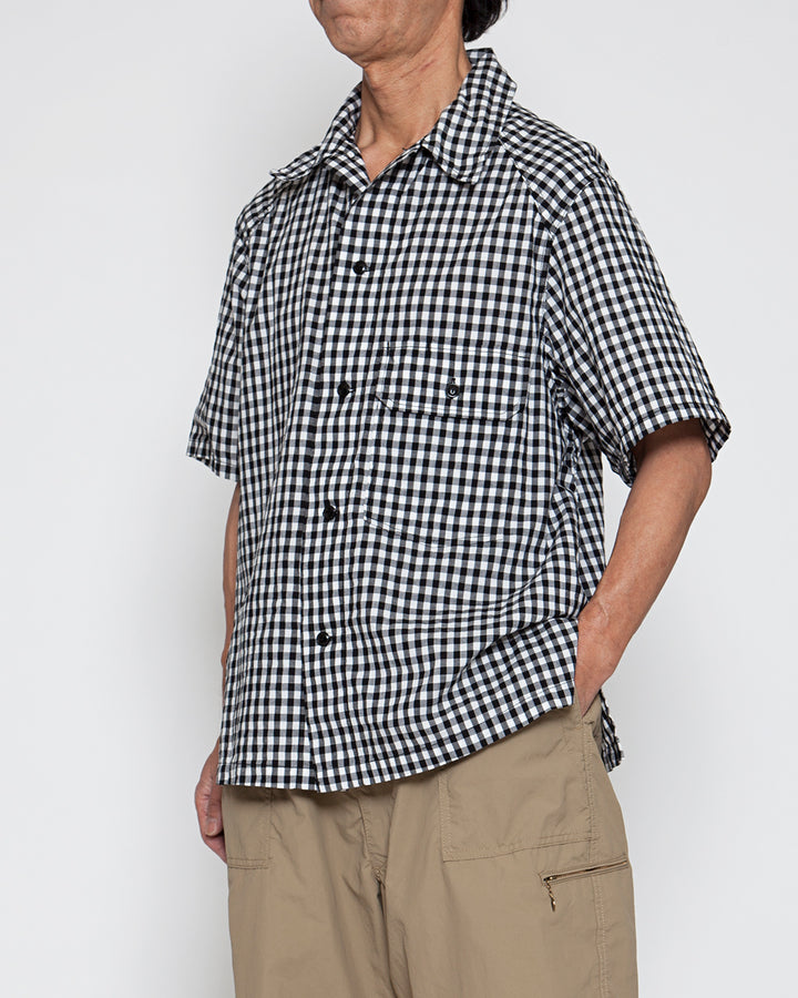 CS011S・UTILITY FIELD SHIRT / Monotone Gingham Check