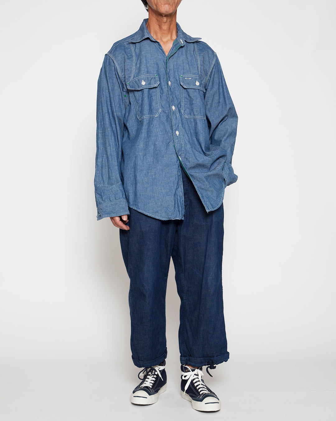CS014 - CORONA・W-YOKE SHIRT / Blue Chambray – THE CORONA UTILITY