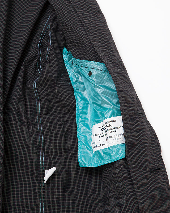 CSJ001・HUNTER HIKER JAC SHIRT / Black × White