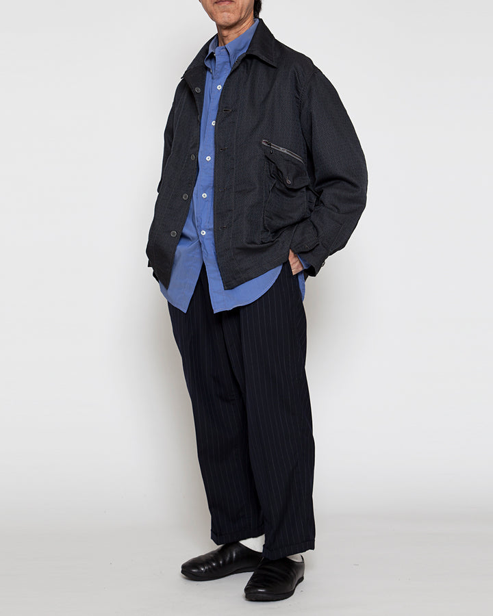 CSJ003・6POCKET JAC SHIRT / Black