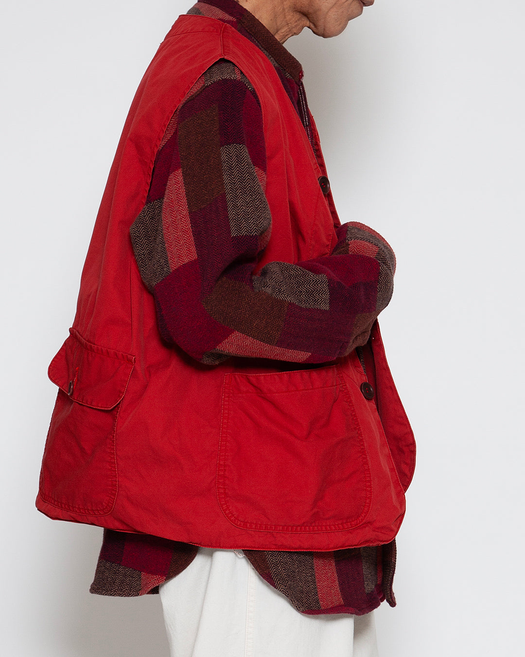 CV002 - CORONA・GAME VEST / Red w/ Bio-wash