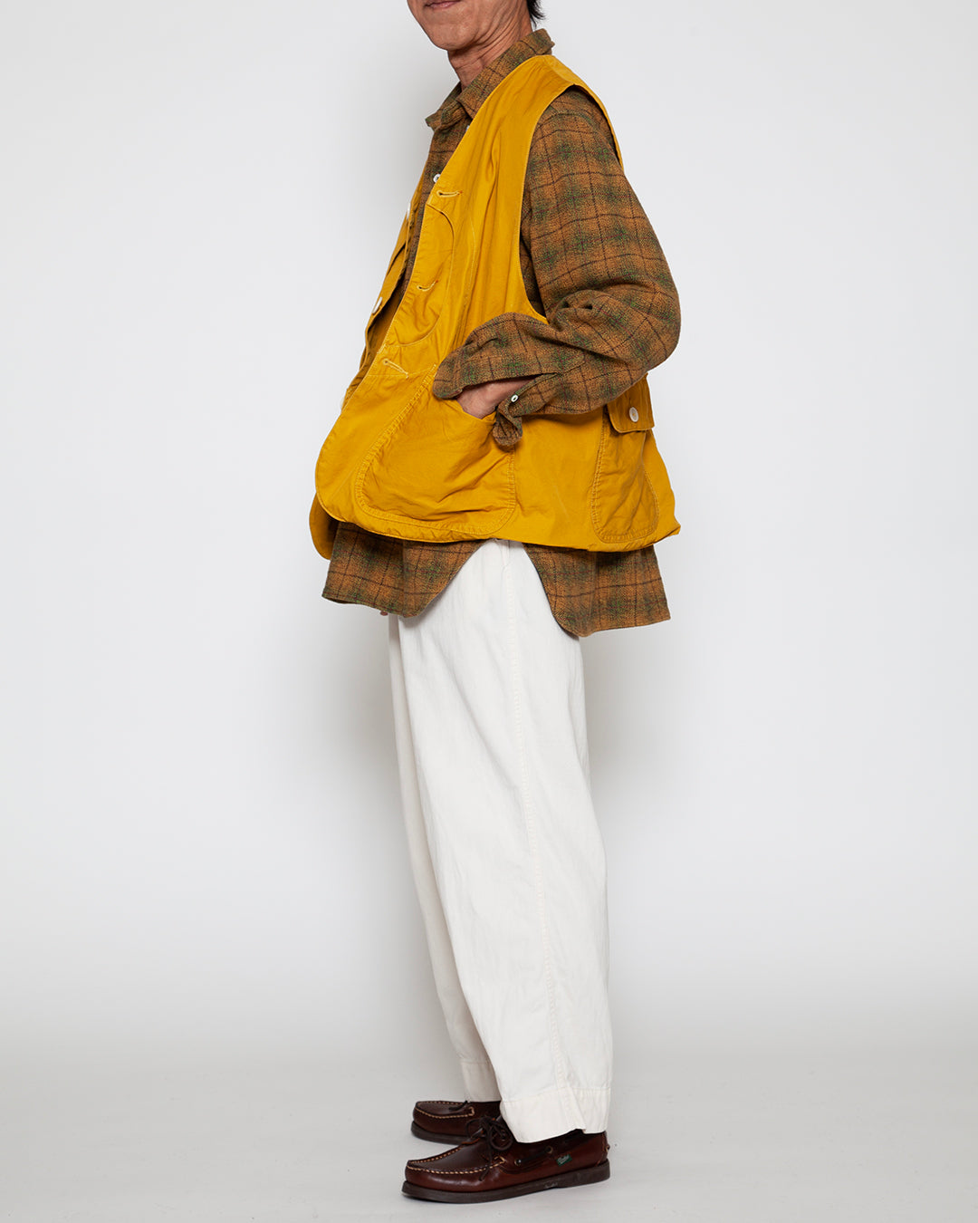 CV002 - CORONA・GAME VEST / Mustard w/ Bio-wash