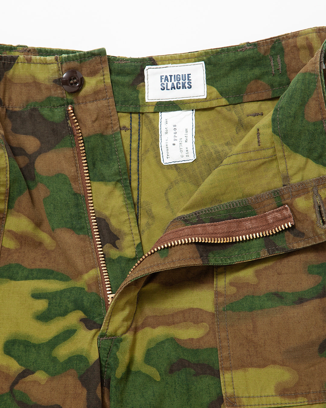 FP005 - AGGRESSOR SLACKS / ERDL "GREEN in COUNTRY" w/ Bio-wash