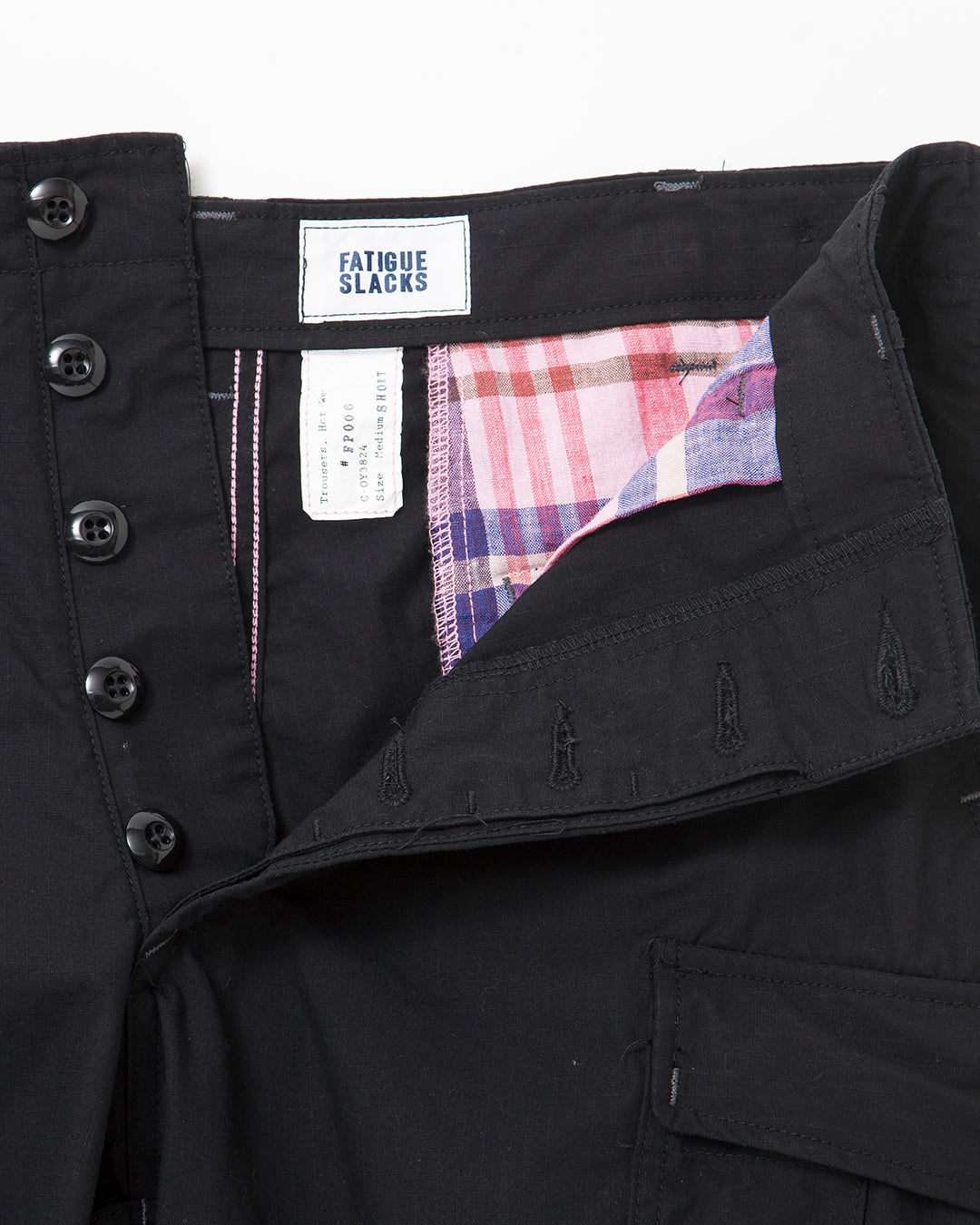 FATIGUE SLACKS - FP006・JUNGLE SLACKS / Black
