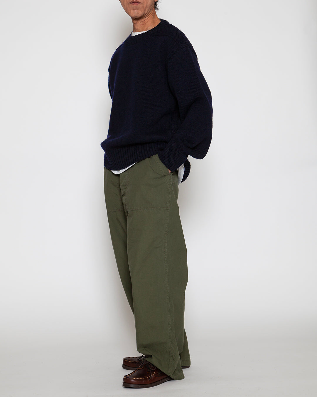 FP027 - M-47 UTILITY SLACKS / Olive Green w/ Bio-wash