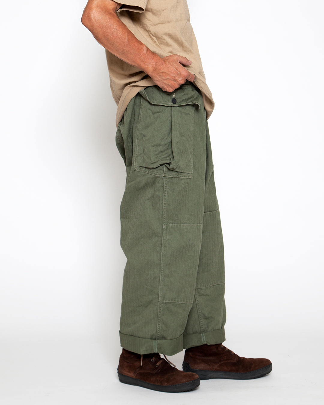 FP028・M-43 CARGO SLACKS / Light OG w/ Bio-wash