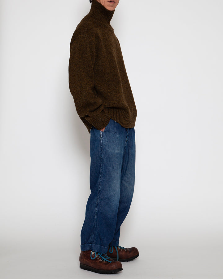 KN002 - KeyHole・NAVY TURTLE / Melange Khaki Green