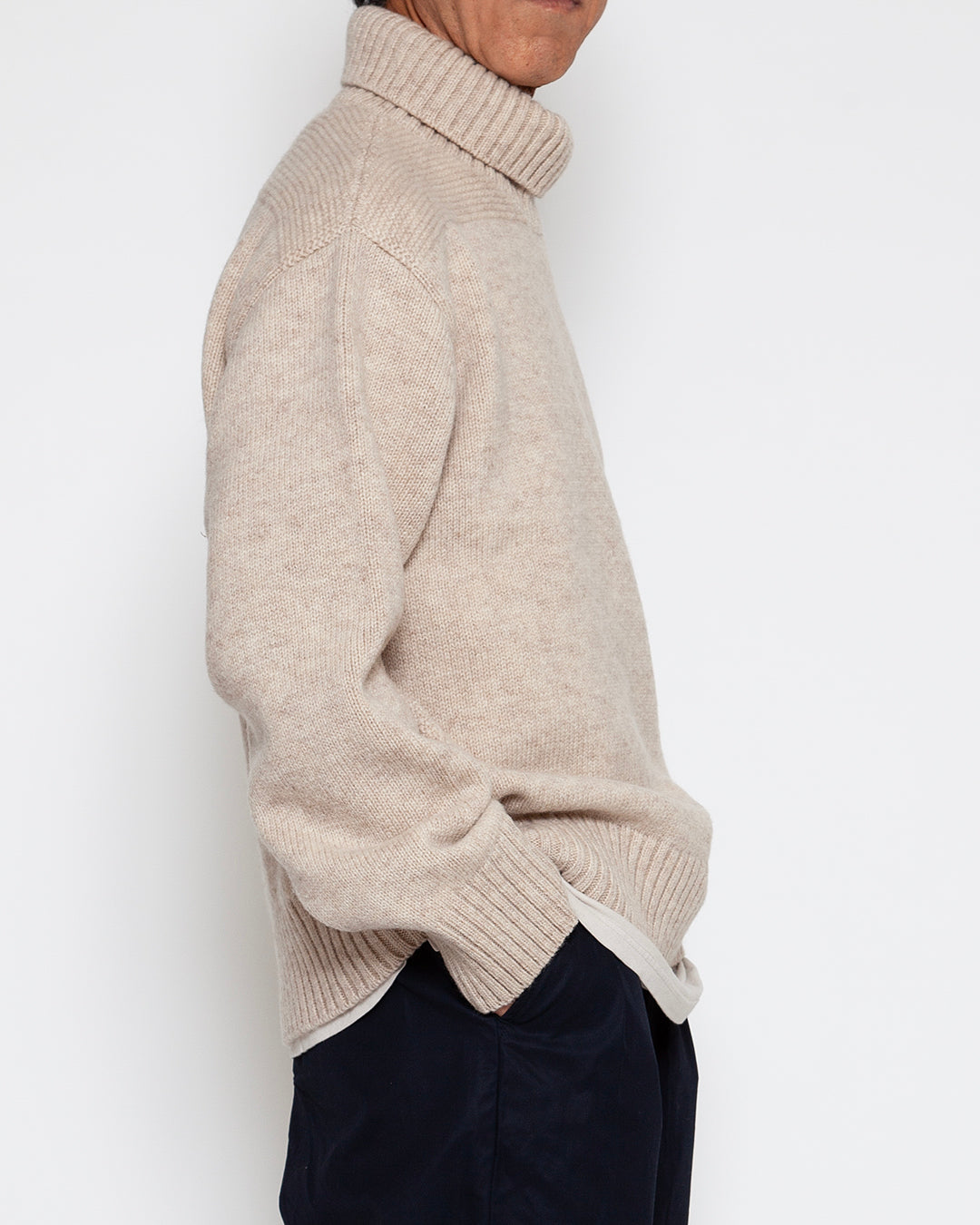 KN002 - KeyHole・NAVY TURTLE / Melange Sand
