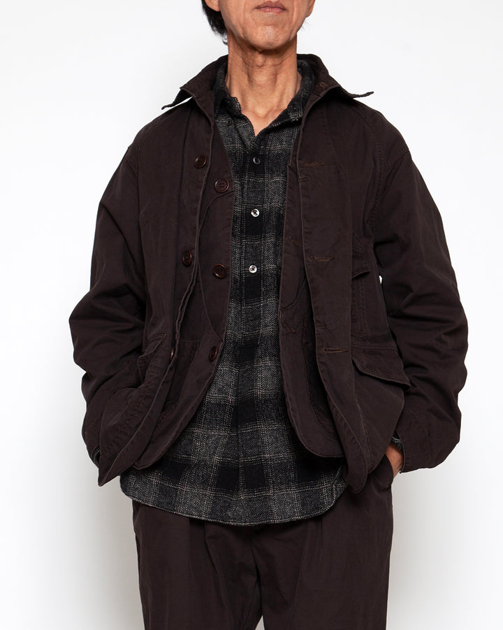 CJ001 - CORONA・GAME JACKET / Chocolate Brown w/ Bio-wash