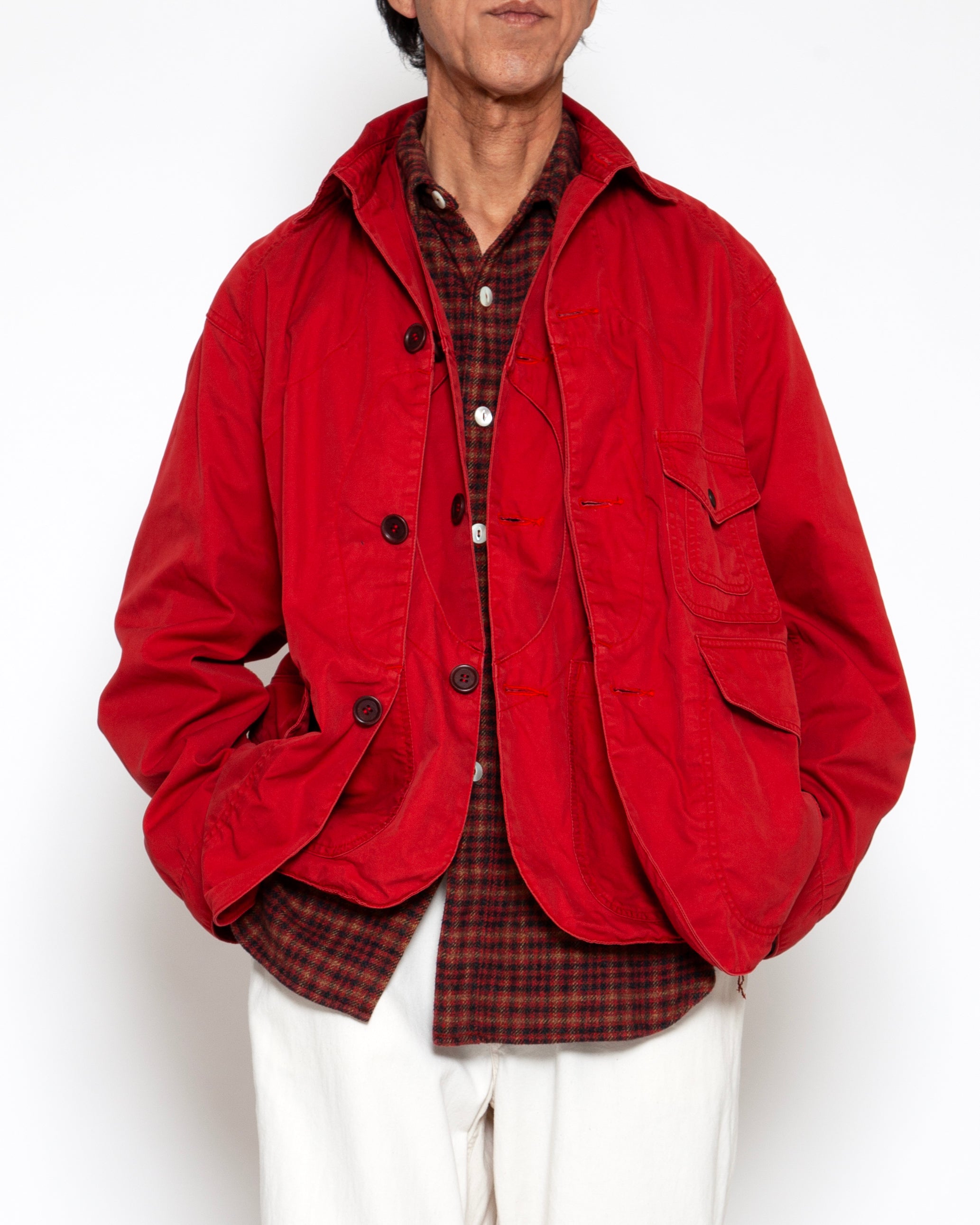 CJ001 - CORONA・GAME JACKET / Red w/ Bio-wash – THE CORONA UTILITY