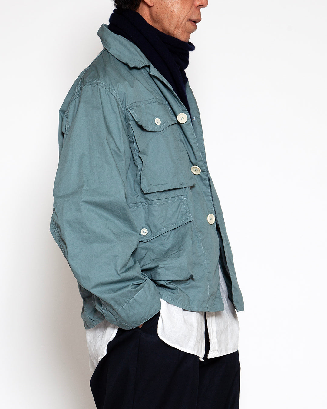 CJ005 - MACY FISHING JACKET / Dull Blue