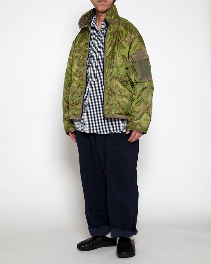 CJ020・ COMBAT QUILTING LINER JACKET / Green Leaf Camouflage