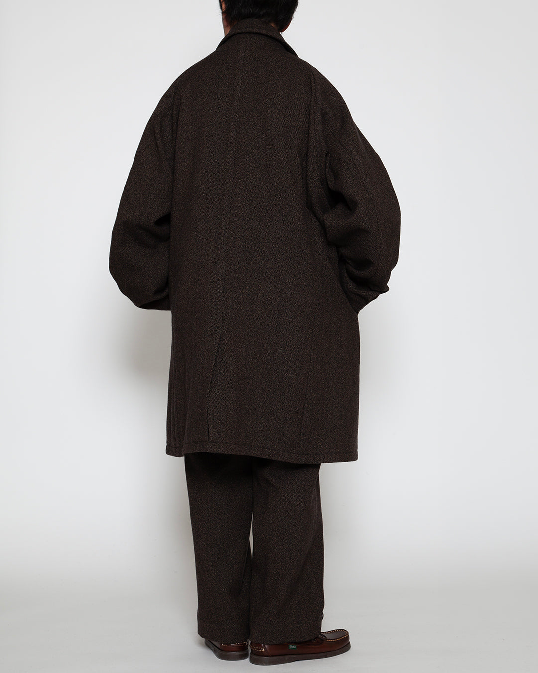CJ027L - CORONA・UP DUSTER COAT / Melange Brown