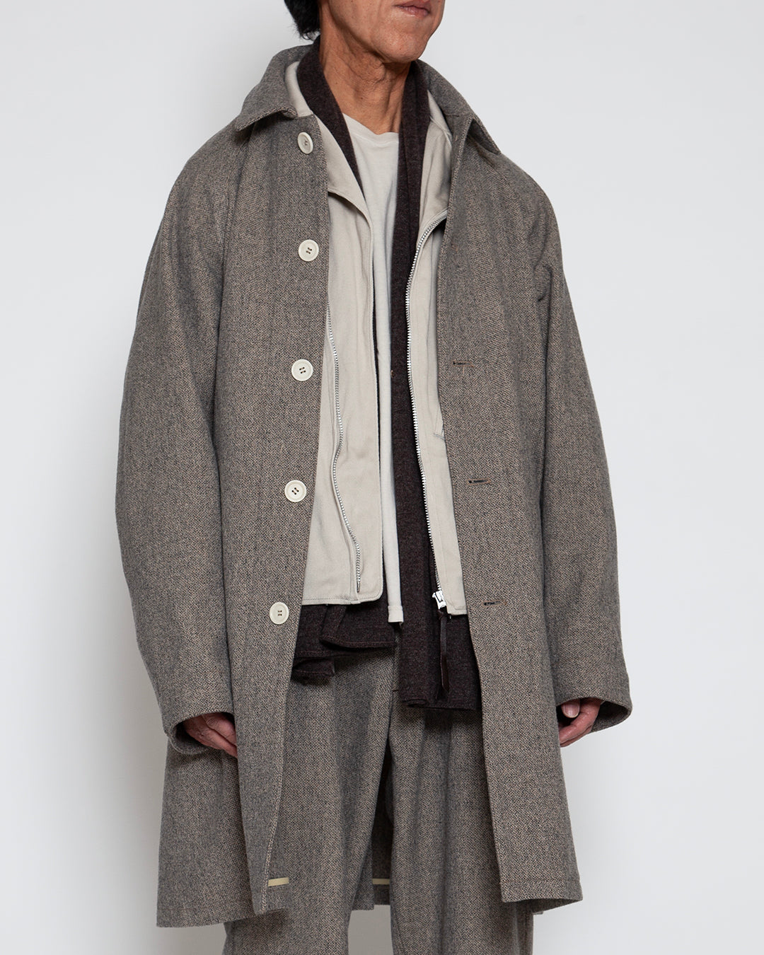 CJ027L - CORONA・UP DUSTER COAT / Melange Sand