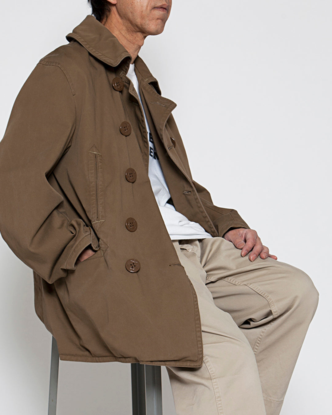 THE CORONA UTILITY - CJ067・SEAMEN'S COAT / Dark Khaki