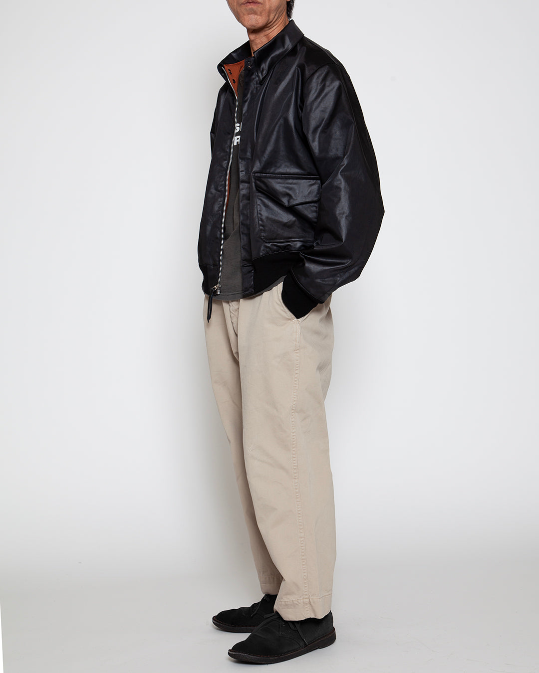 CJ077 - A-2 JACKET / Black