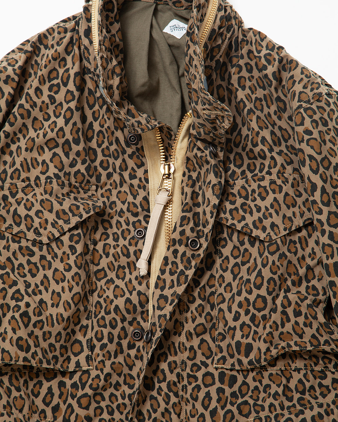 CJ112 - CORONA・M-65 FIELD JACKET / Leopard w/ Special Bio-wash
