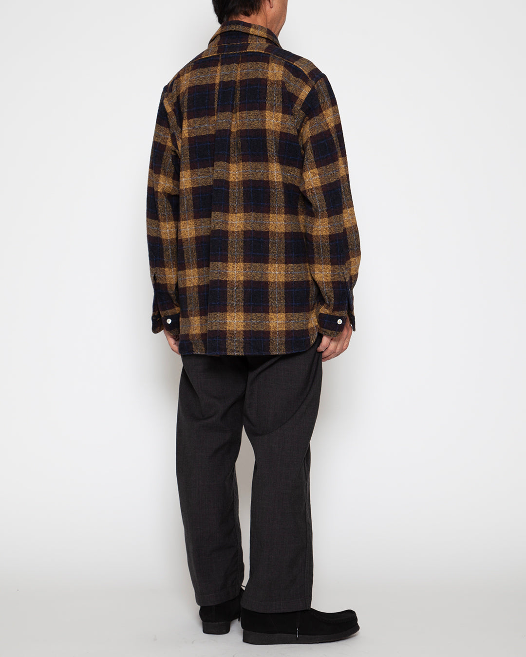CS005 - W.C.W SHIRT PULLOVER / Yellow × Brown