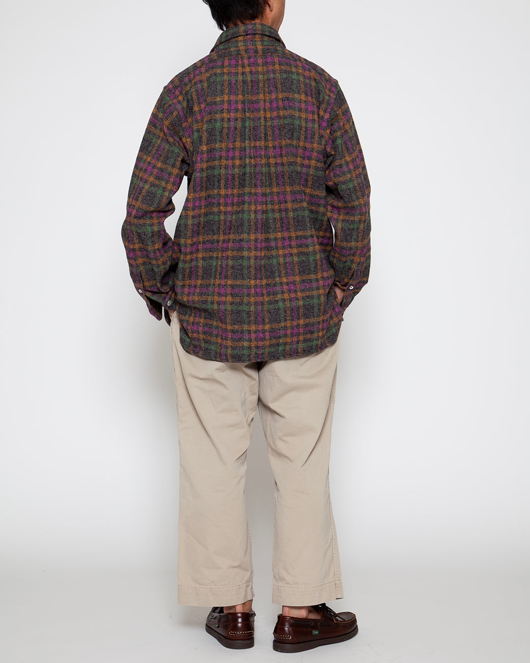 CS005 - W.C.W SHIRT PULLOVER / Charcoal Grey × Multi Color