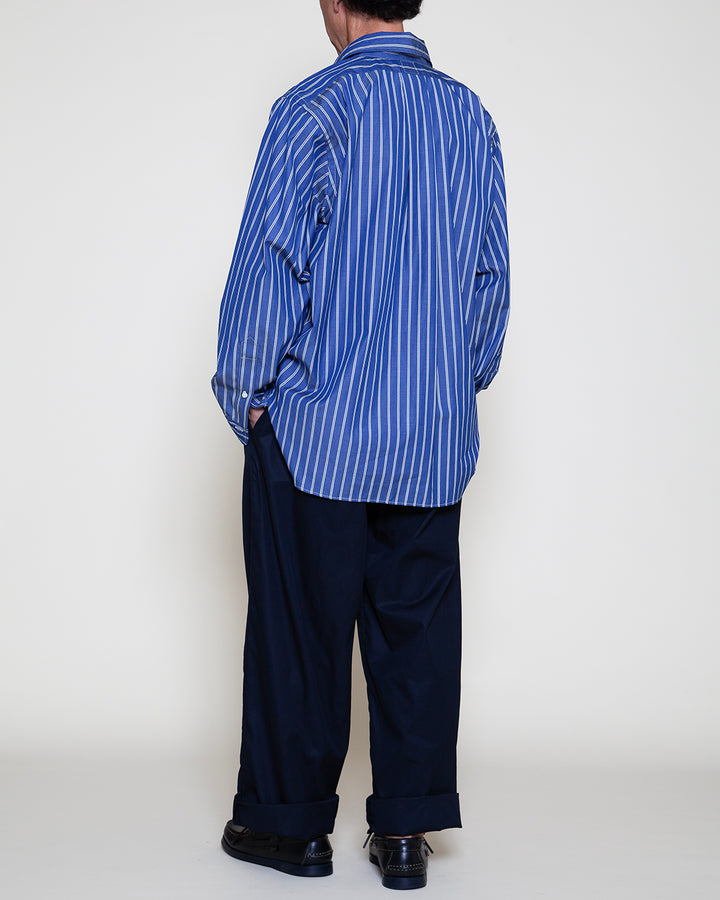 CS005 - W.C.W SHIRT PULLOVER / Blue × White