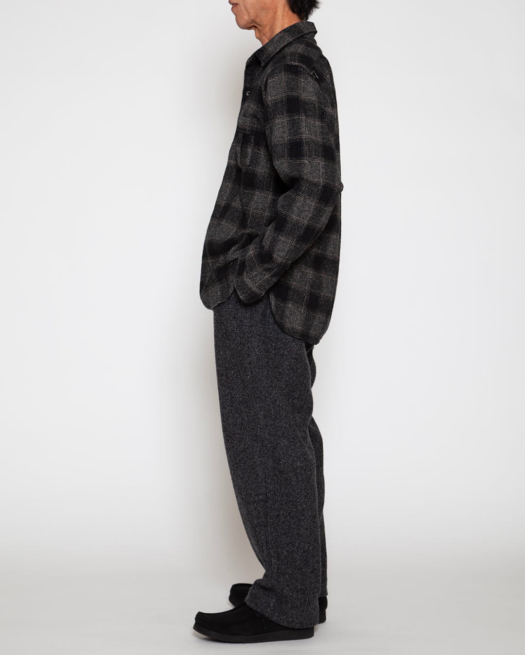 CS005 - W.C.W SHIRT PULLOVER / Black × White