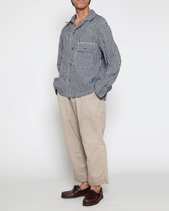 CS013・UTILITY FIELD SHIRT / Monotone Gingham Check