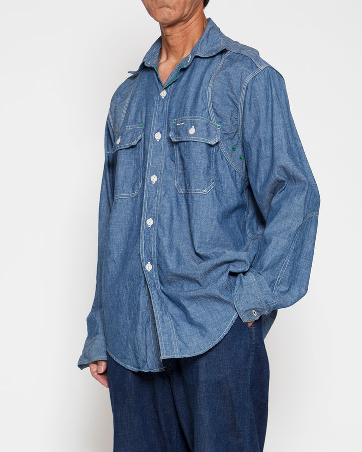 CS014 - CORONA・W-YOKE SHIRT / Blue Chambray