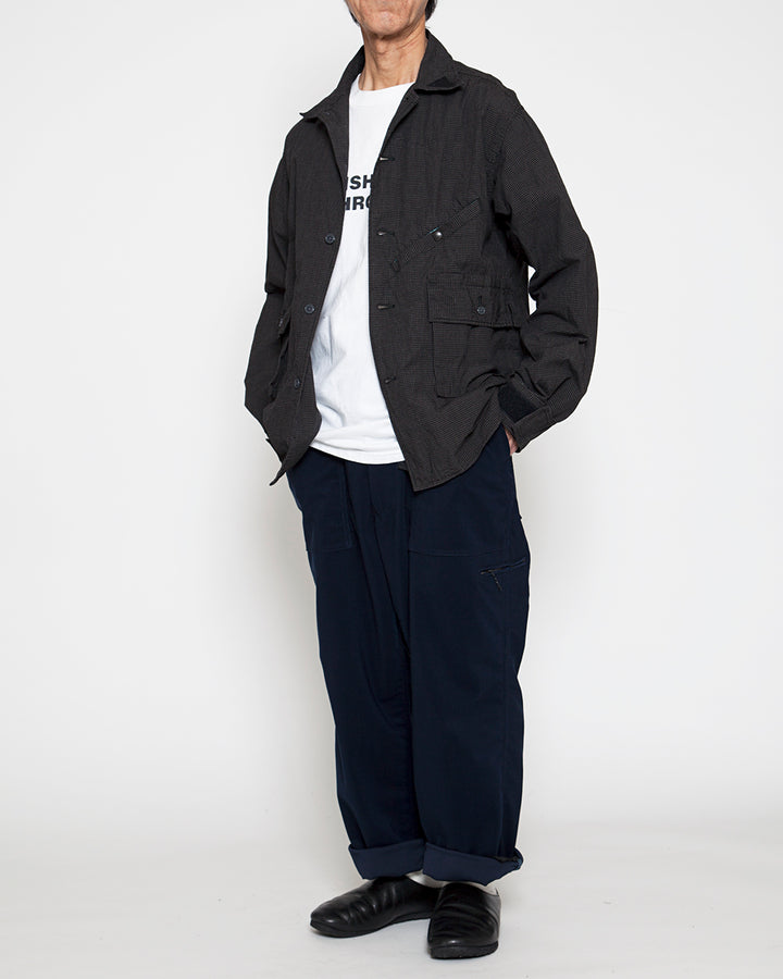 CSJ001・HUNTER HIKER JAC SHIRT / Black × White