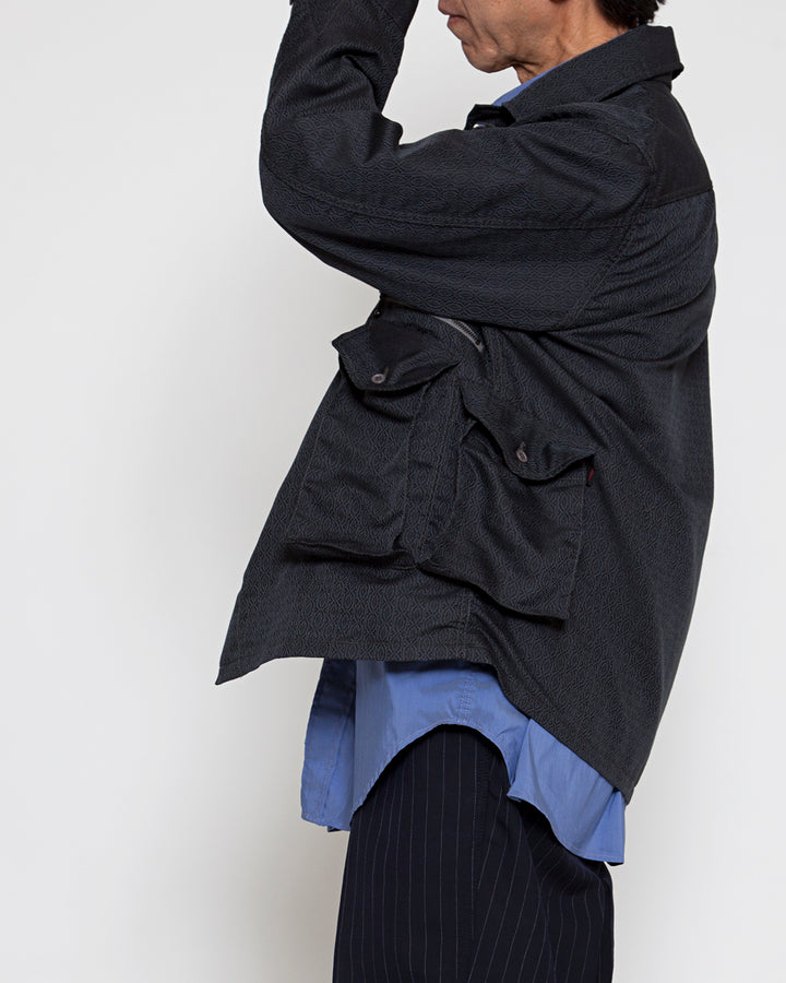 CSJ003・6POCKET JAC SHIRT / Black