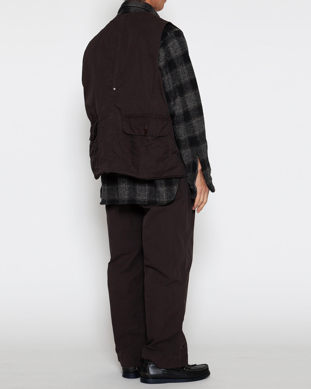 CV002 - CORONA・GAME VEST / Chocolate Brown w/ Bio-wash