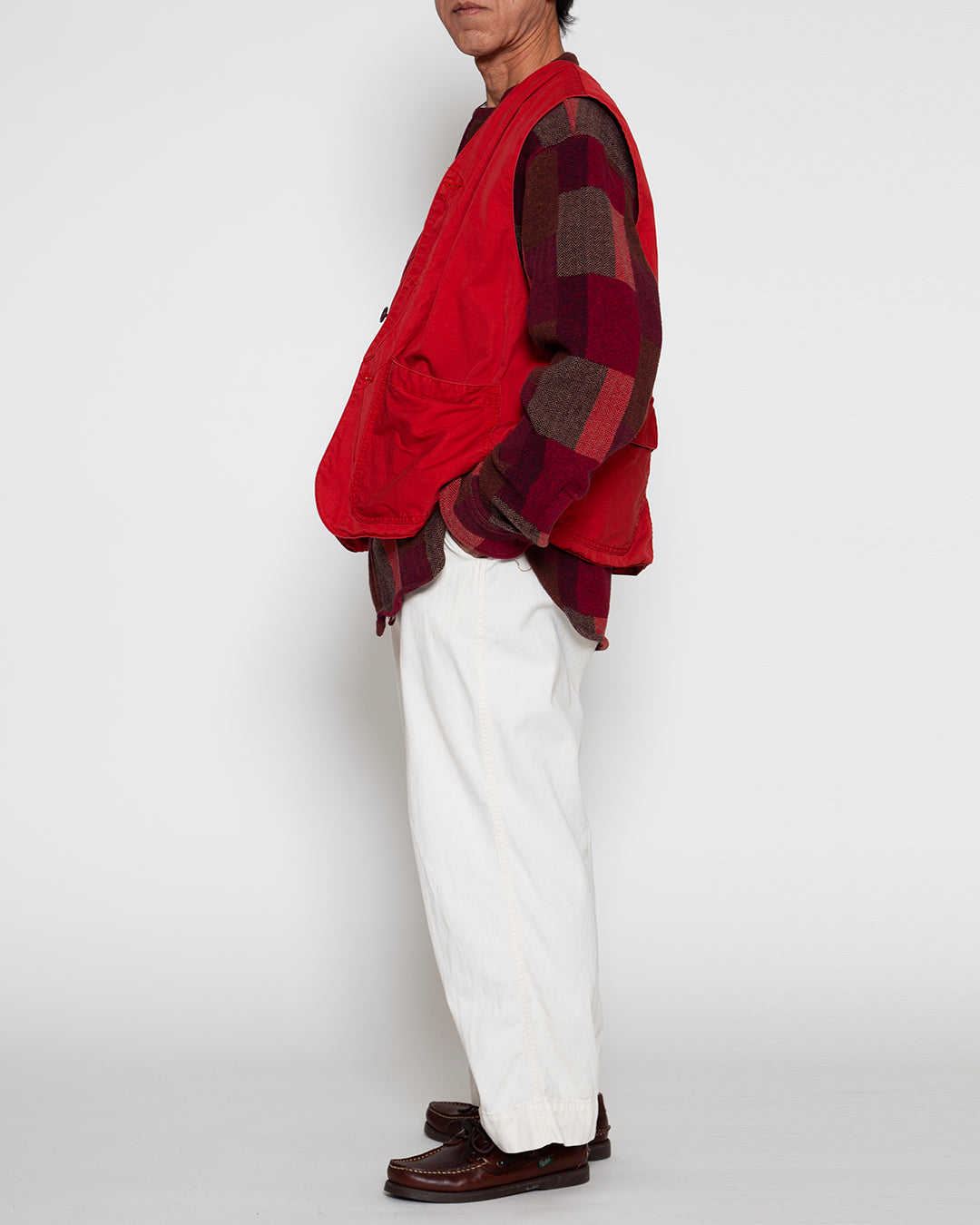 CV002 - CORONA・GAME VEST / Red w/ Bio-wash