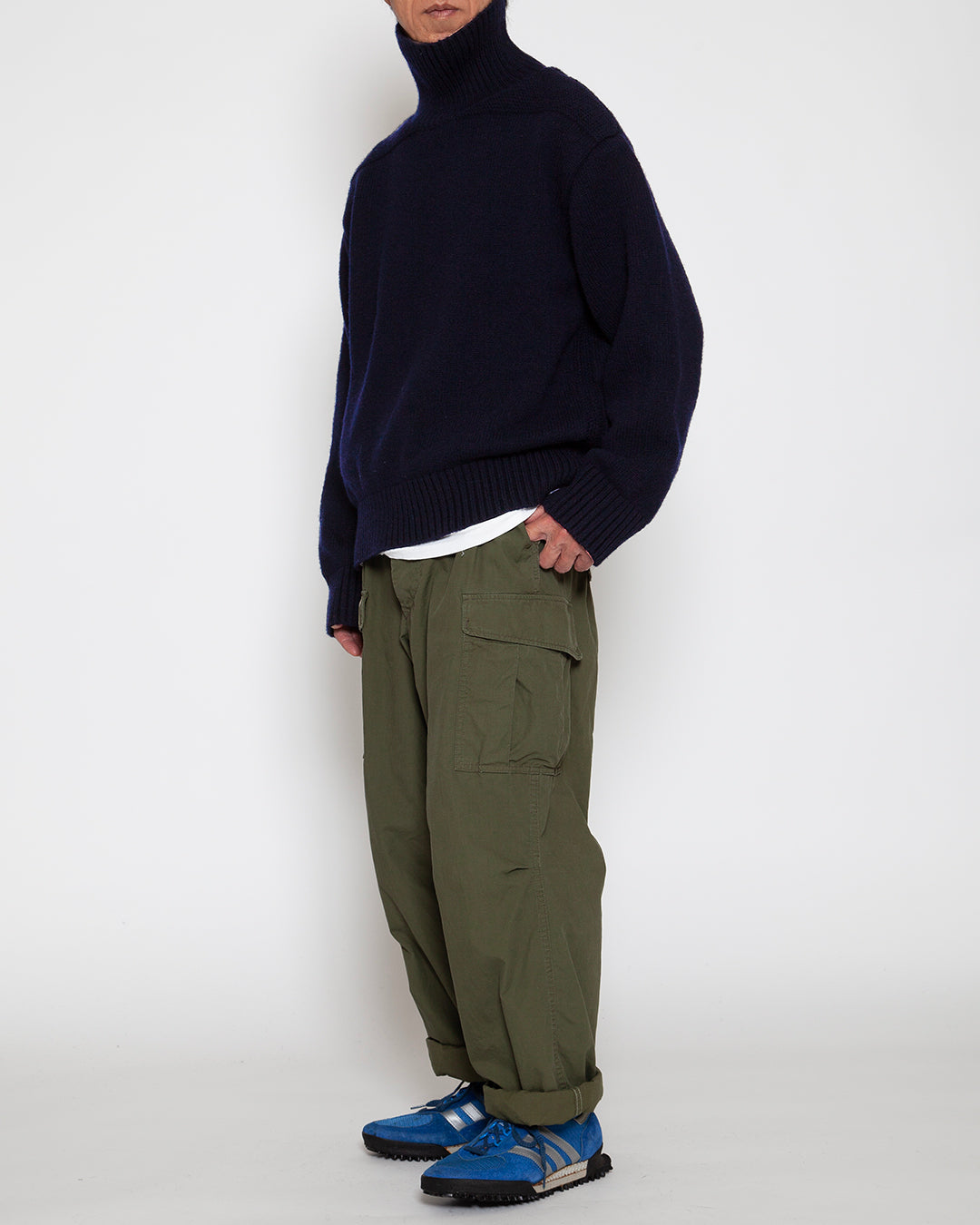 FP006 - JUNGLE SLACKS / Olive Green w/ Bio-wash
