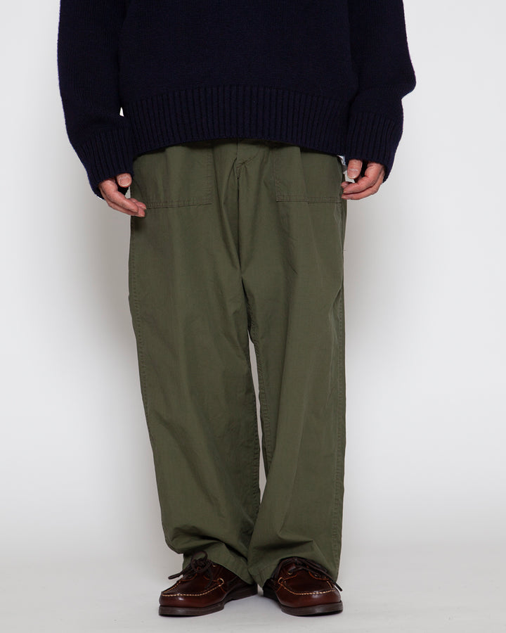 FP027 - M-47 UTILITY SLACKS / Olive Green w/ Bio-wash