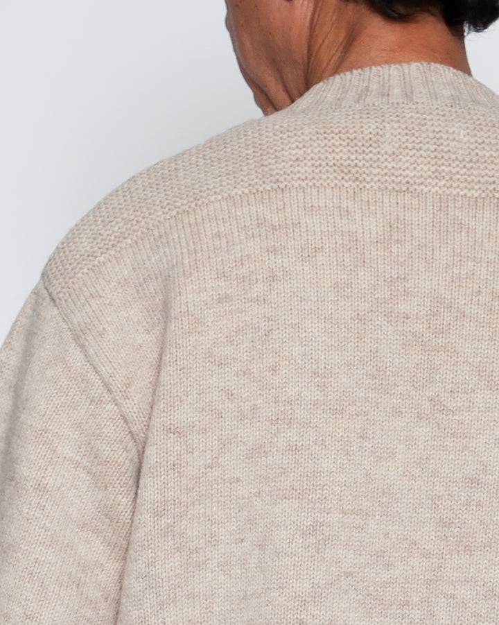 KN001 - KeyHole・NAVY CREW / Melange Sand