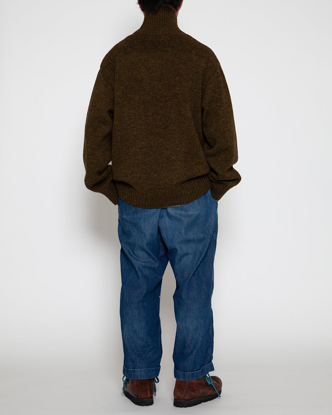 KN002 - KeyHole・NAVY TURTLE / Melange Khaki Green