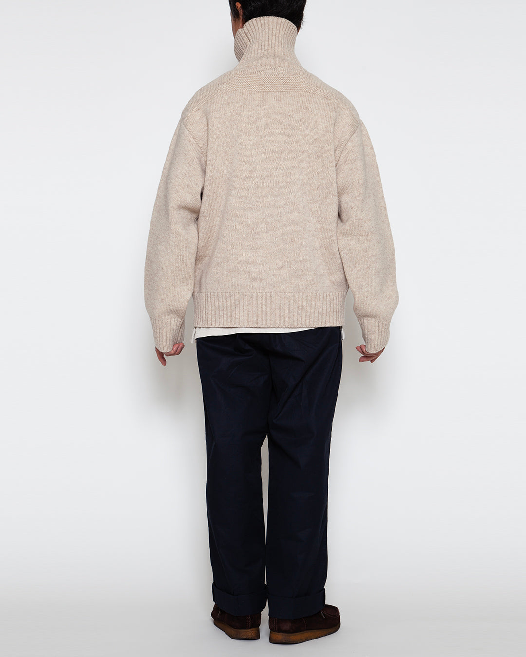 KN002 - KeyHole・NAVY TURTLE / Melange Sand