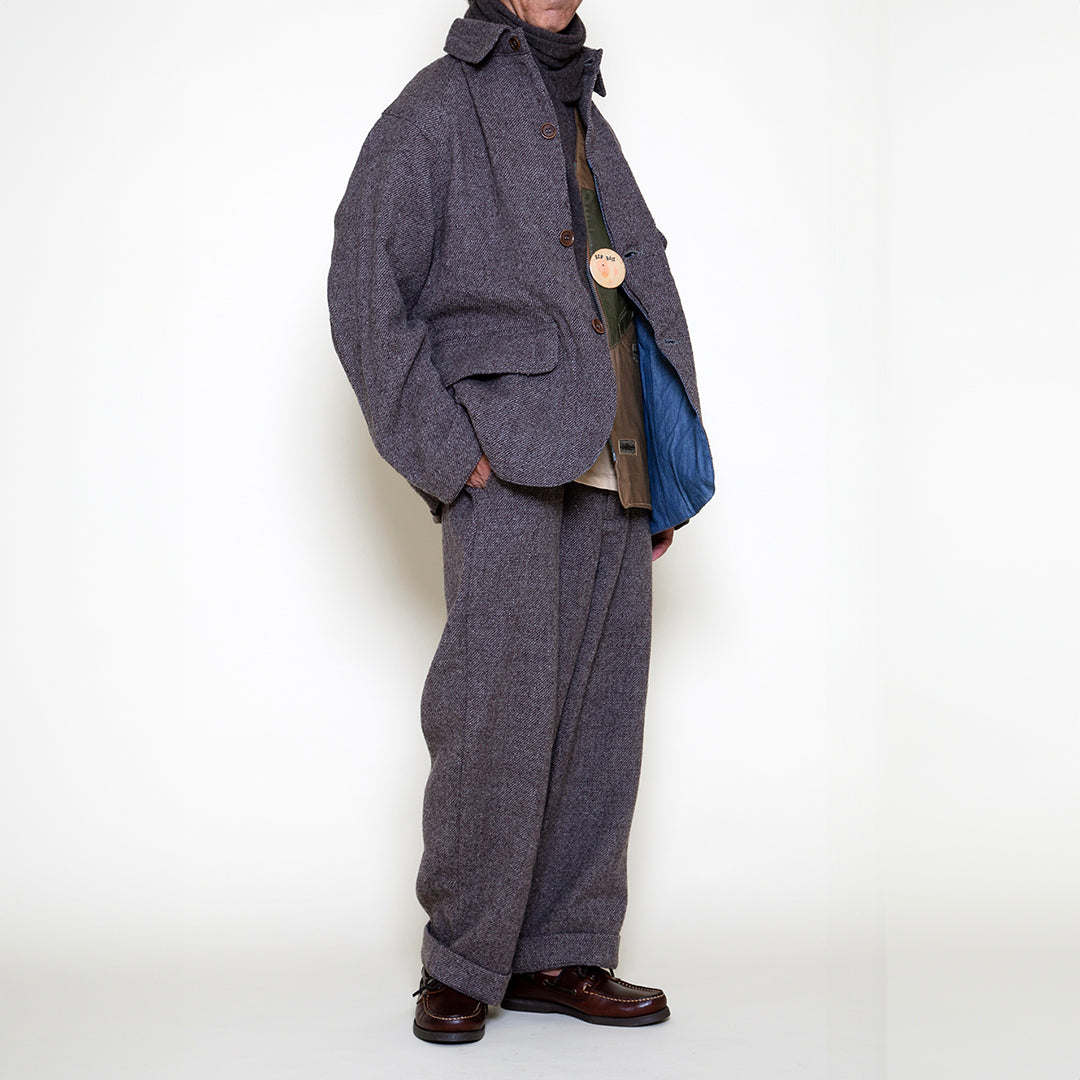 coronautility オーバーオール DELIVERY】THE CORONA UTILITY - NAVY OVER PANTS