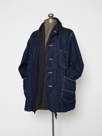 CJ043 - CORONA・Myrtle Work Coat / 10oz Indigo Denim
