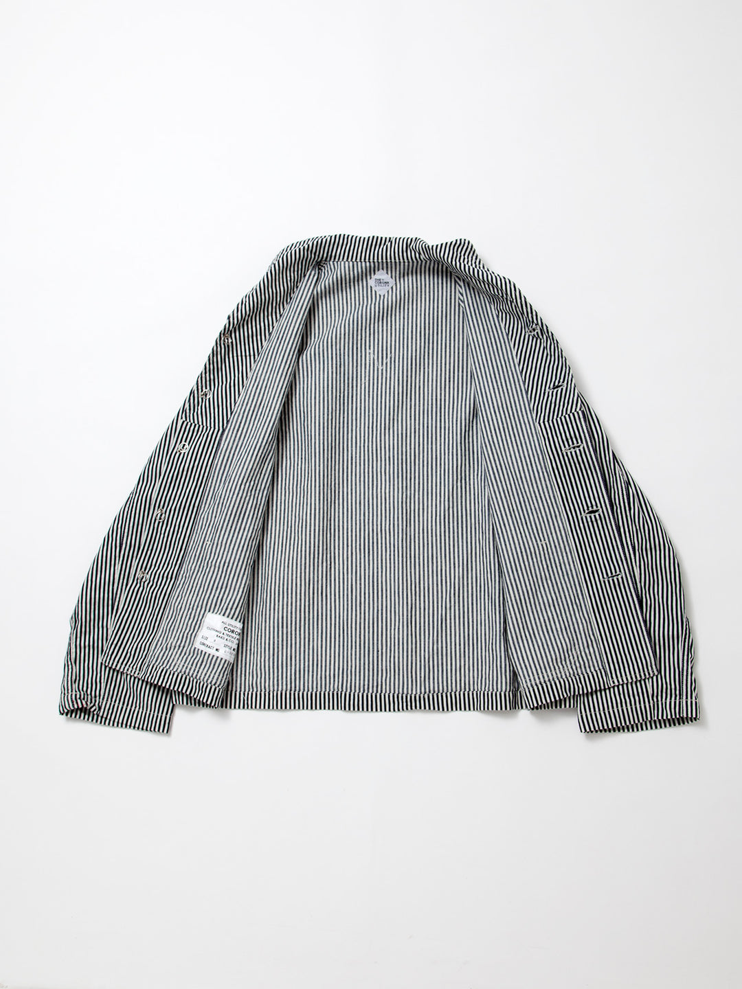 CJ004・Utility Navy Jumper / High Density Hickory Stripe - Indigo×Natural