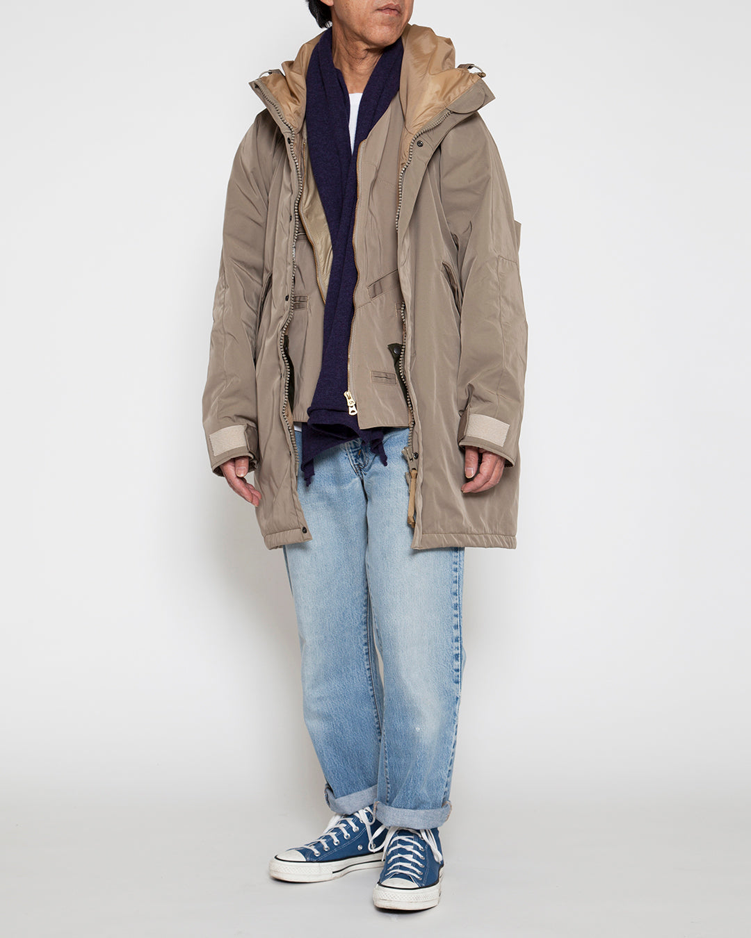 CJ008 - CORONA・G-1 Parka Coat / Ester Gabardine - Beige