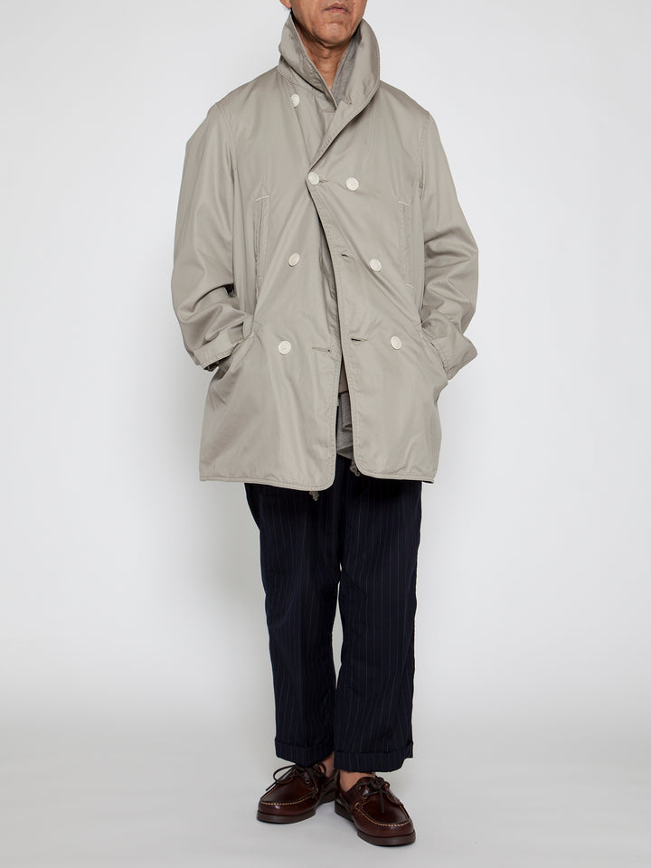 CJ009・Utility Mackinaw Coat / High Density Cotton Gabardine - Sand Beige