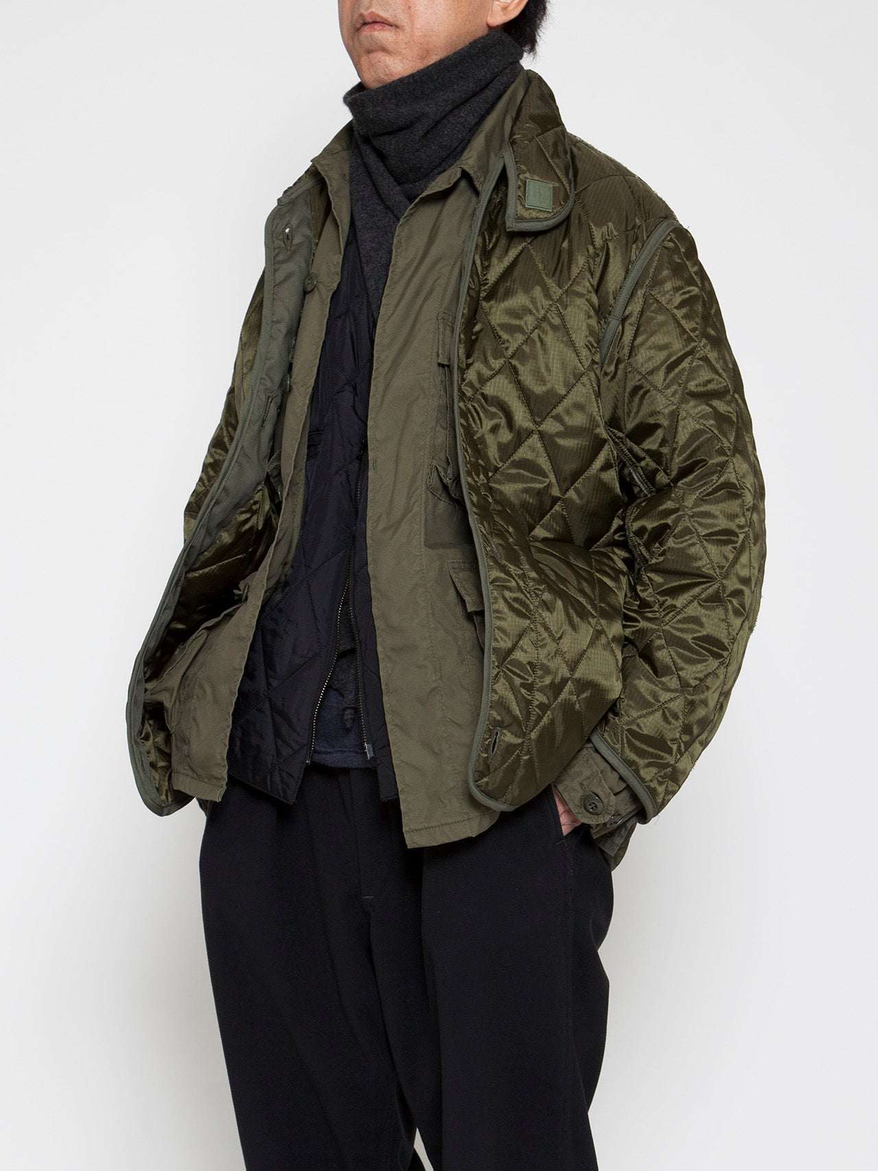 CJ012 - CORONA・M-51 Liner Jacket / Parachute Cloth - OD