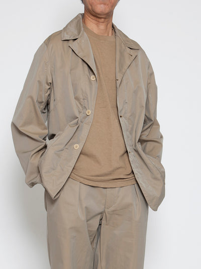 CJ034 - CORONA・Utility Work Coat / High Density Chambray Gabardine - Beige